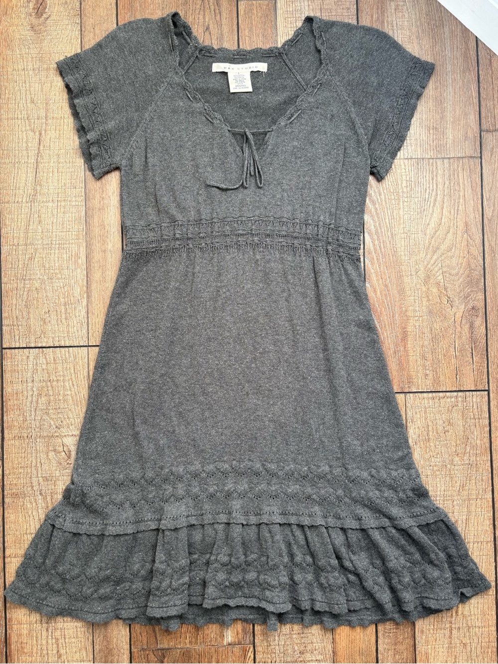 Y2K Max Studio Knit Baby Doll Dress
